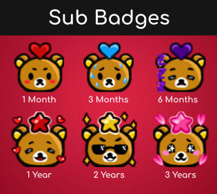 Subscriber Badges (2022-2023, CSP and Photoshop)