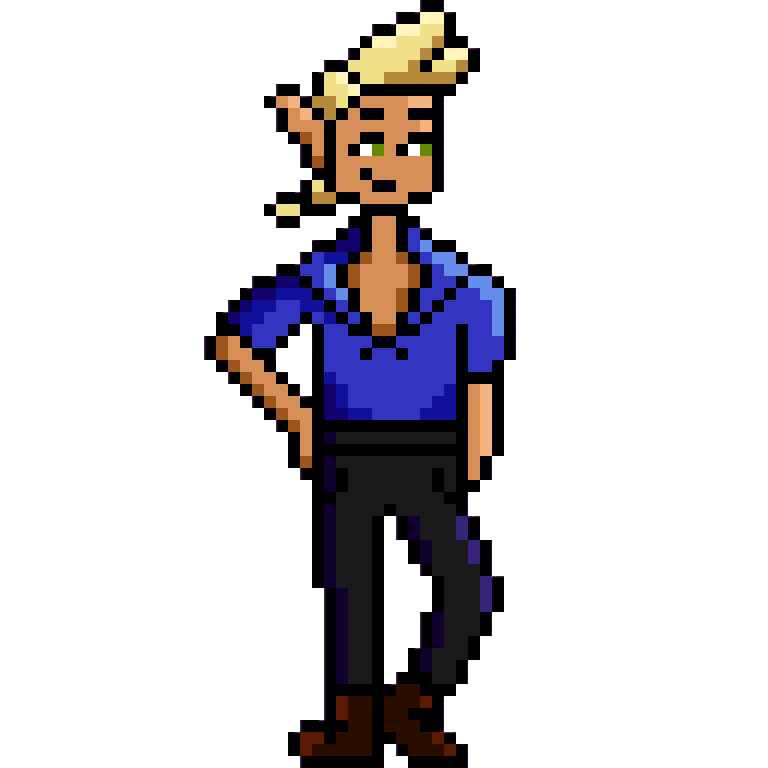 Elf Character Idle Animation (06/2024, Krita)